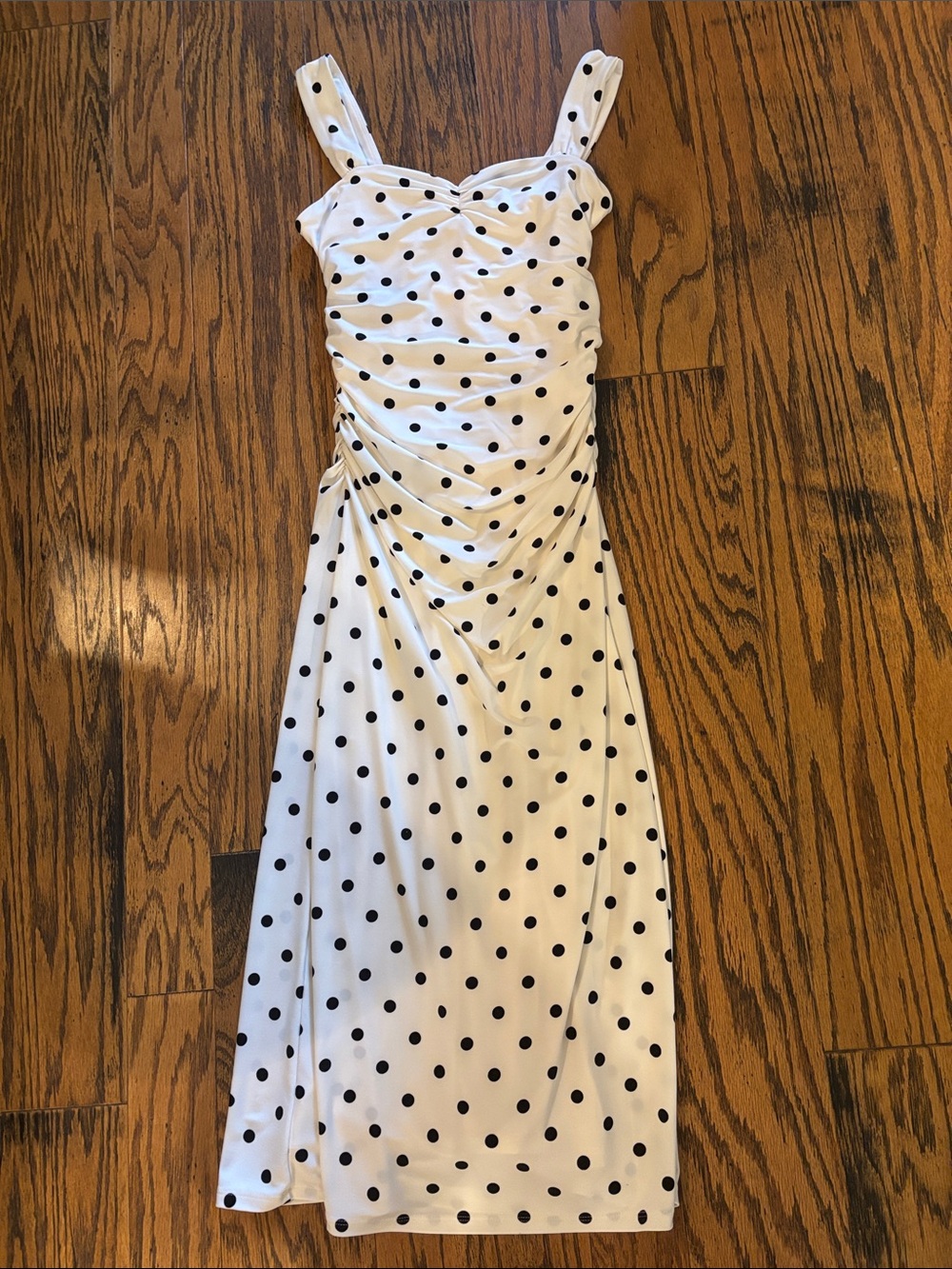 Aritzia Wilfred Smooth Matter Voice Dress 2XS Polka Dot MSRP $110 WORN ONCE